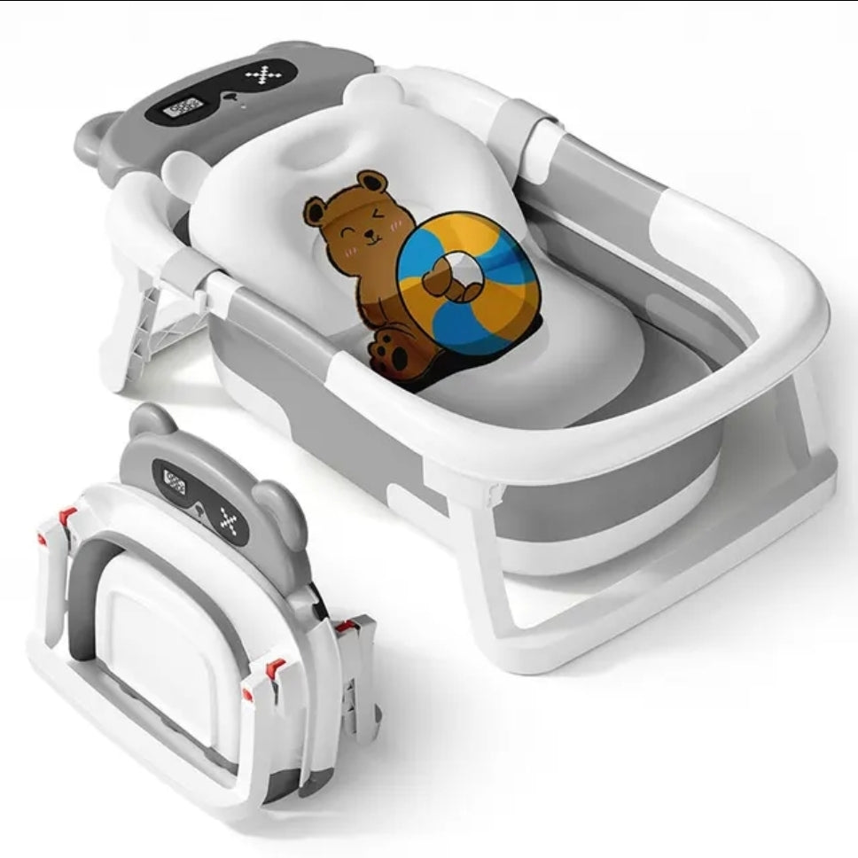 Ameenou Foldable Baby Bathtub With Temperature Detection