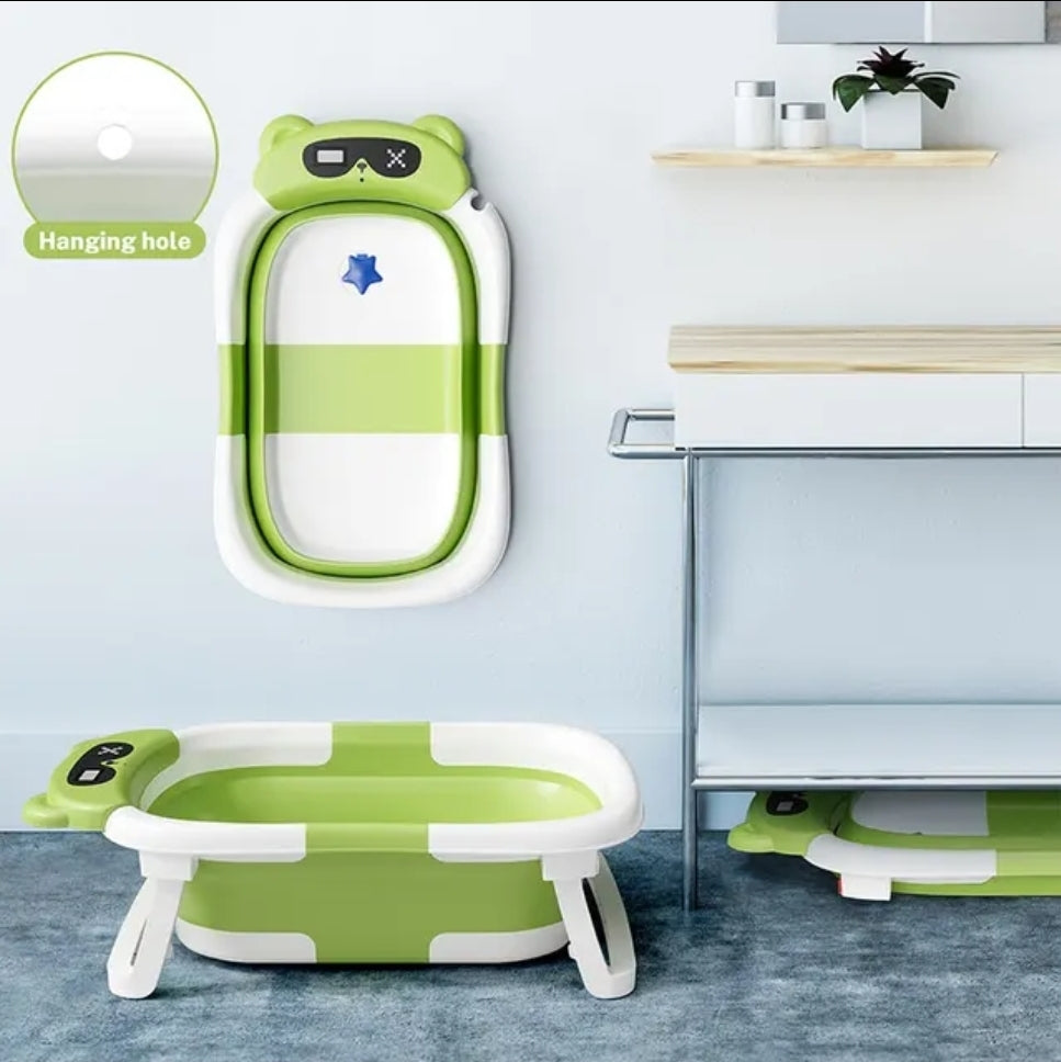 Ameenou Foldable Baby Bathtub With Temperature Detection